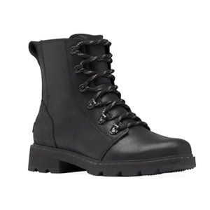 NEW NIB - SOREL Women's Lennox Combat Winter Boots Waterproof Leather 9.5 9 1/2